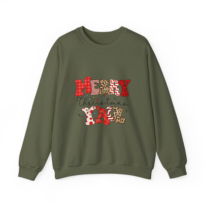 Unisex Heavy Blend™ Merry Christmas Y’all Sweatshirt – Southern Holiday Crewneck | Festive Unisex Winter Gift | mw2003