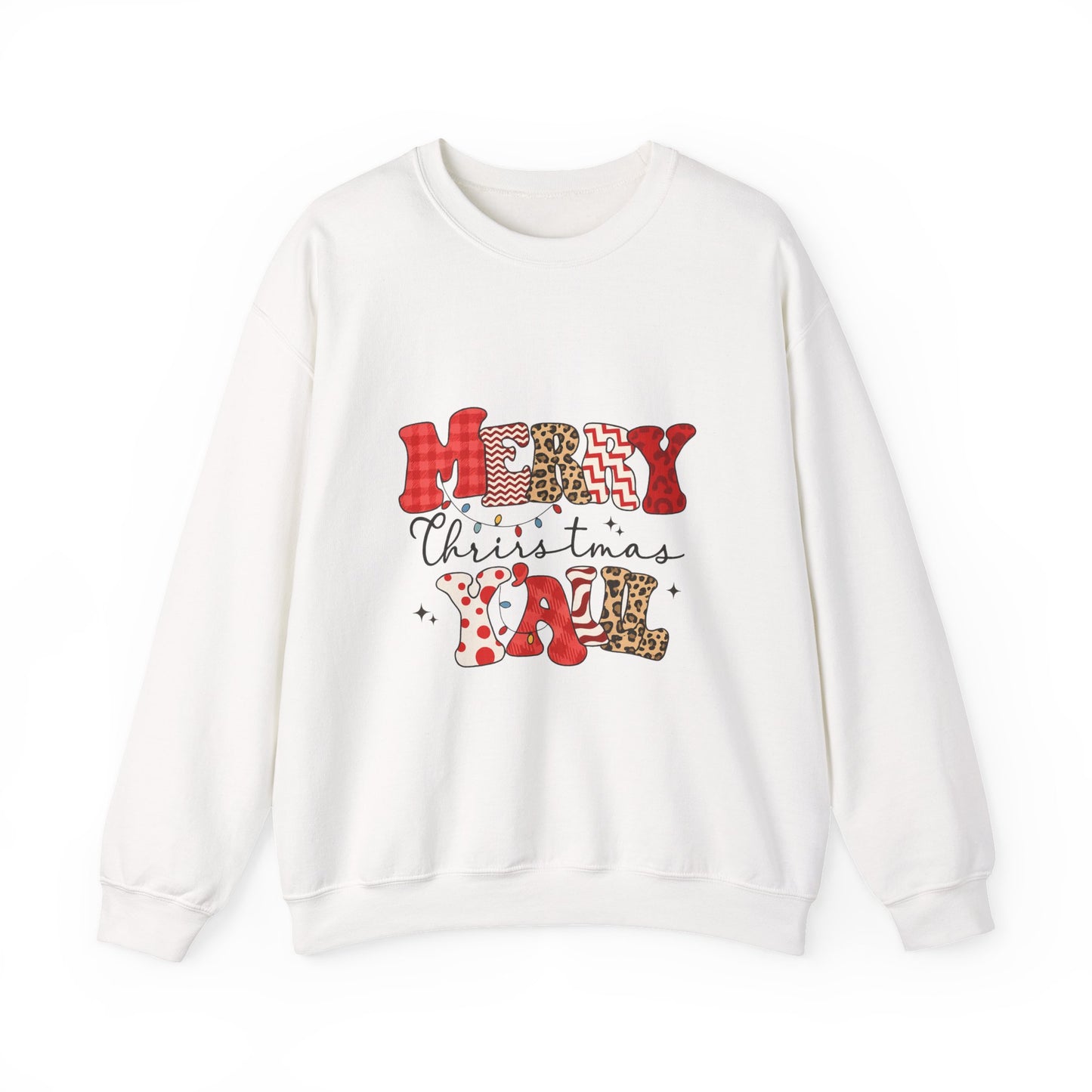 Unisex Heavy Blend™ Merry Christmas Y’all Sweatshirt – Southern Holiday Crewneck | Festive Unisex Winter Gift | mw2003