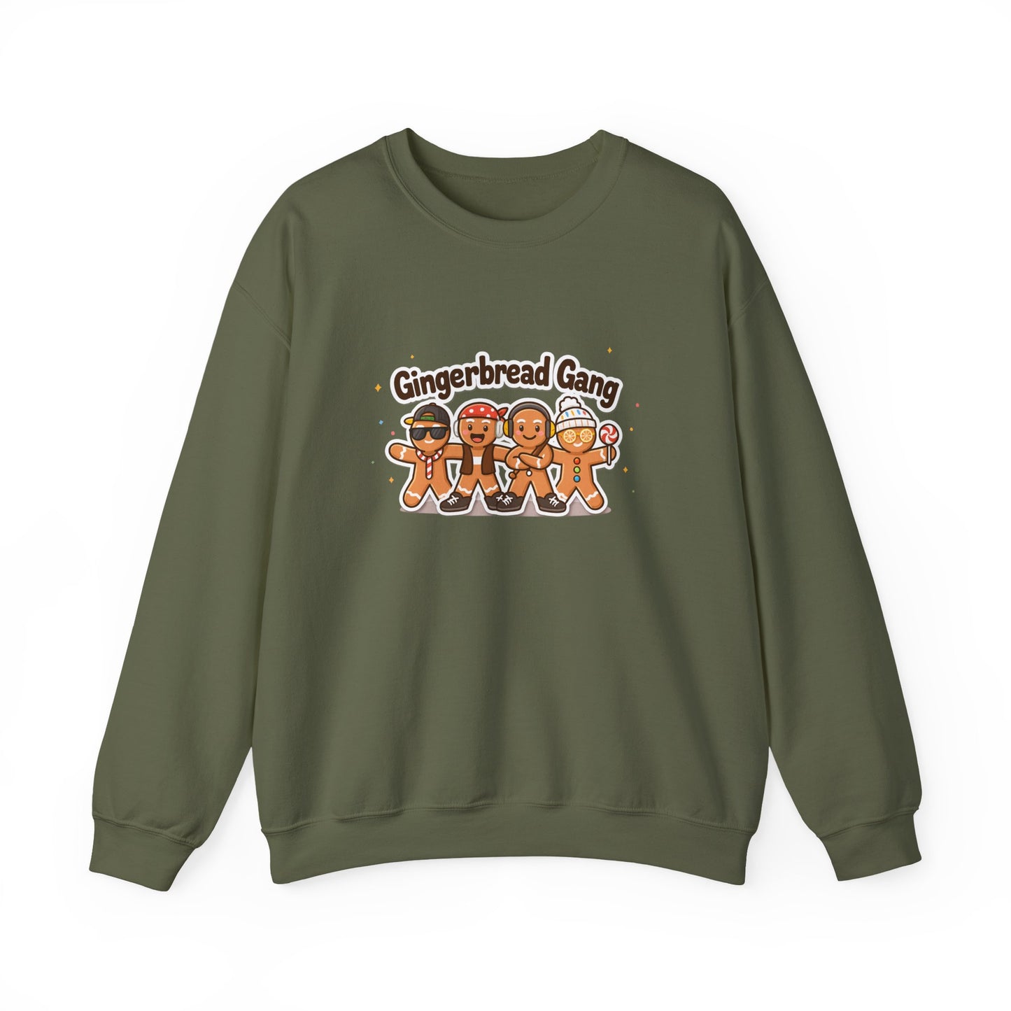 Unisex Heavy Blend™ mw2135 | Gingerbread Gang Christmas Sweatshirt – Cute Holiday Cookie Crewneck, Funny Festive Xmas Gift