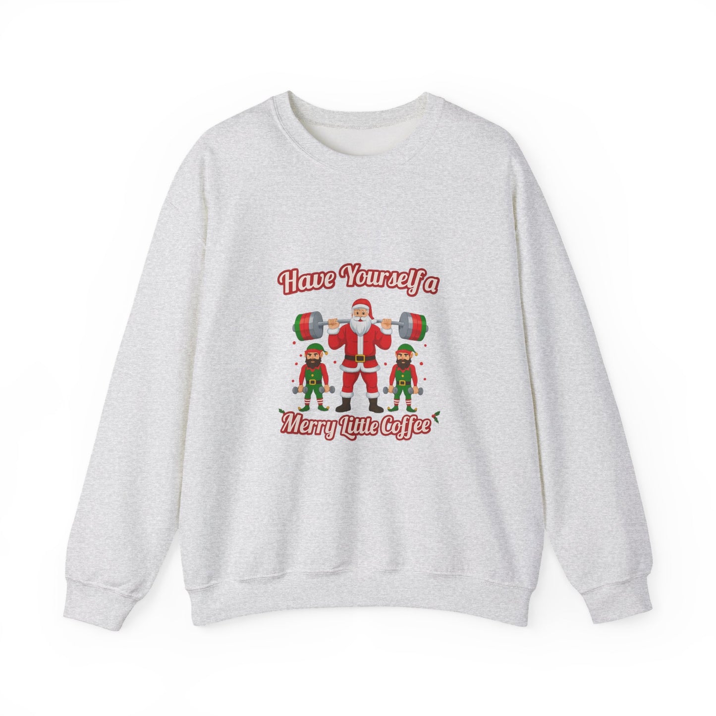 Unisex Heavy Blend™ mw2130 | Santa’s Gym Squad Christmas Sweatshirt – Funny Workout Holiday Crewneck, Festive Fitness Xmas Gift