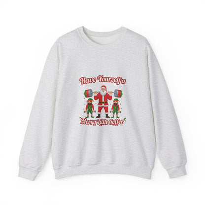 Unisex Heavy Blend™ mw2130 | Santa’s Gym Squad Christmas Sweatshirt – Funny Workout Holiday Crewneck, Festive Fitness Xmas Gift