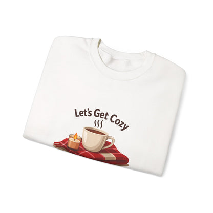 Unisex Heavy Blend™ mw2118 | Let’s Get Cozy Sweatshirt – Warm Winter Coffee Crewneck, Cute Cozy Holiday Gift for Her