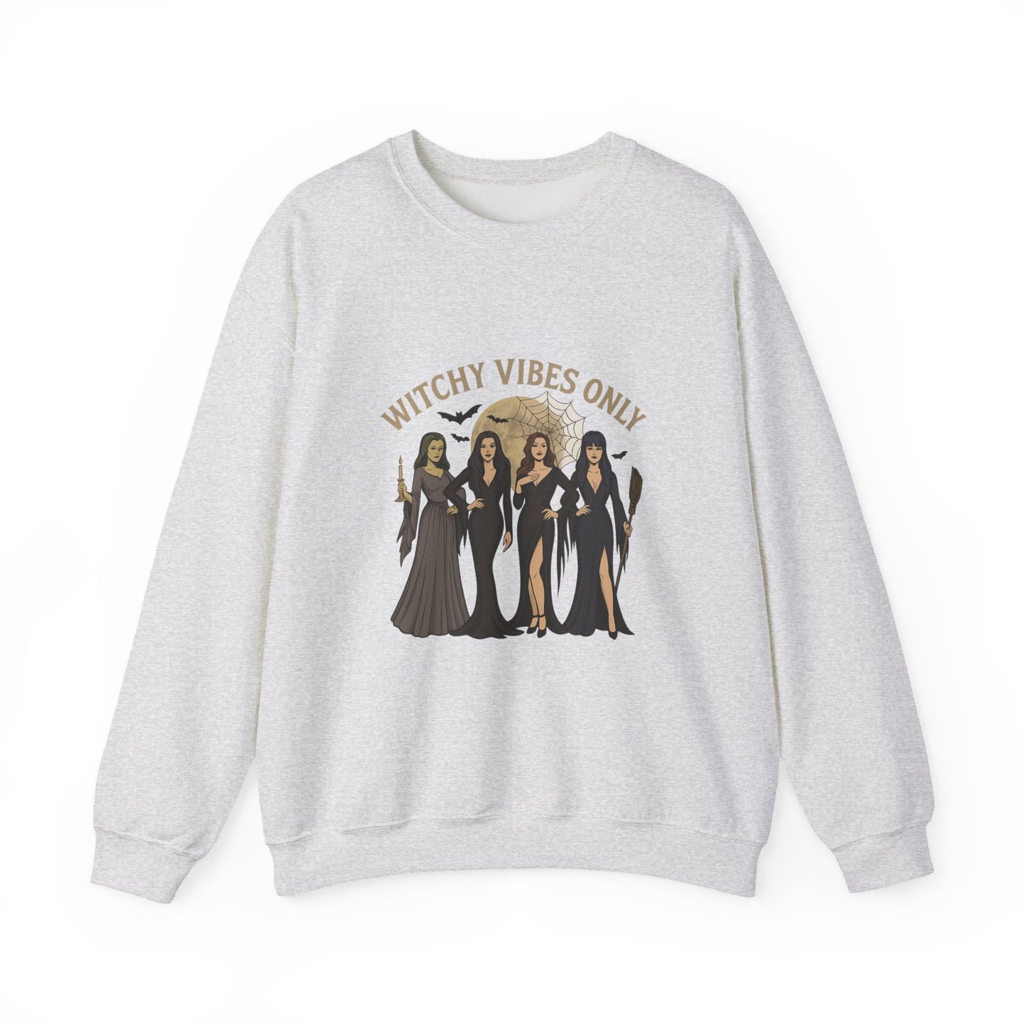 Unisex Heavy Blend™ Witchy Vibes Only Sweatshirt – Spooky Season Witches Crewneck | mw1014