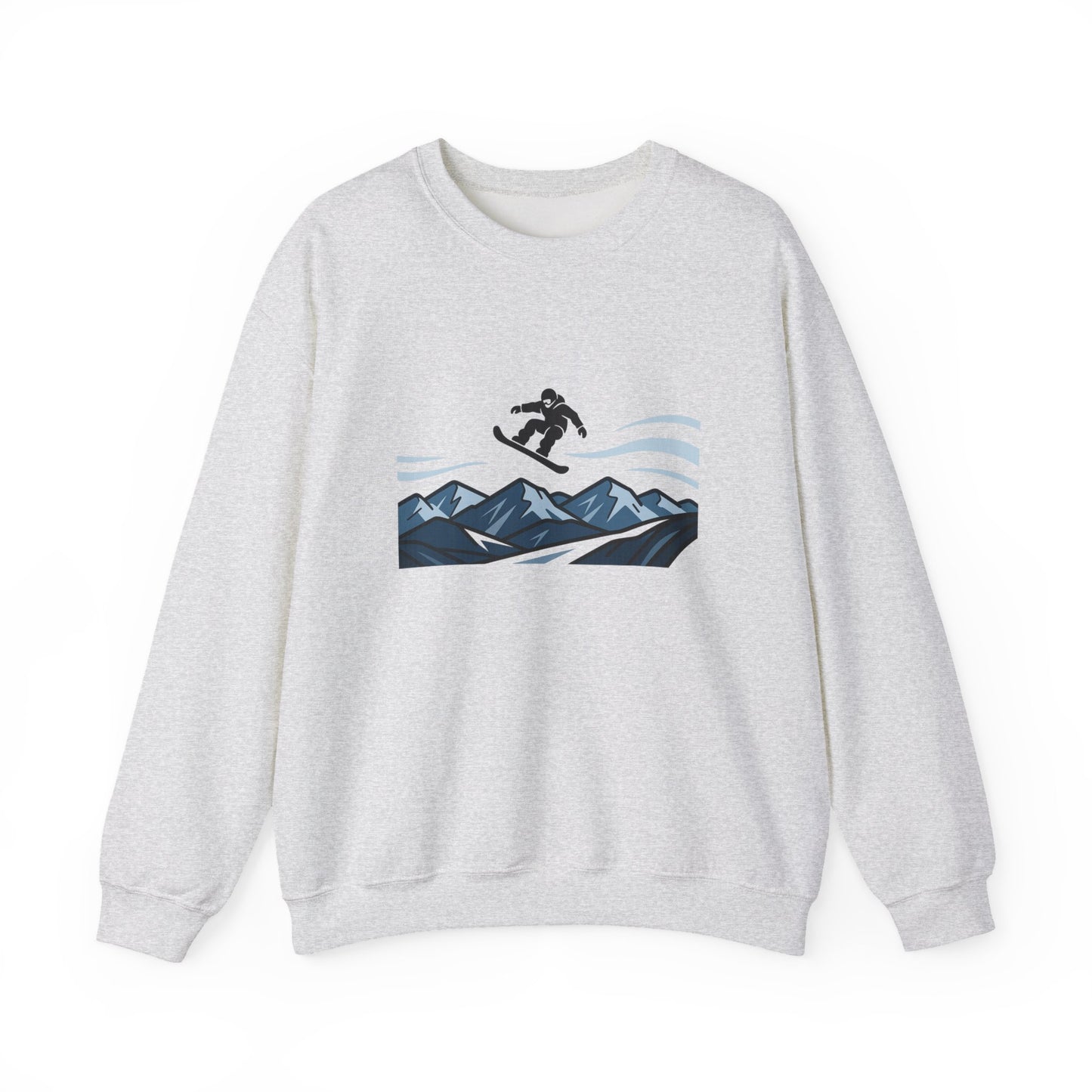 Unisex Heavy Blend™ mw2105 | Snowboard Mountain Sweatshirt – Extreme Winter Sports Crewneck, Cool Snowboarding Gift for Riders