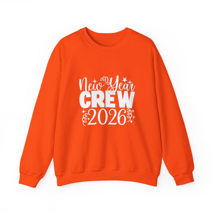 Unisex Heavy Blend™ mw2033 | New Year Crew Sweatshirt – Matching Family Party Outfit | Festive Unisex New Year’s Eve Gift