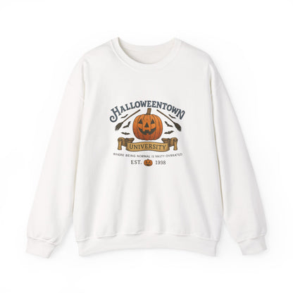 Unisex Heavy Blend™ Funny Collegiate Halloween Sweatshirt – Halloweentown University Style | mw1015
