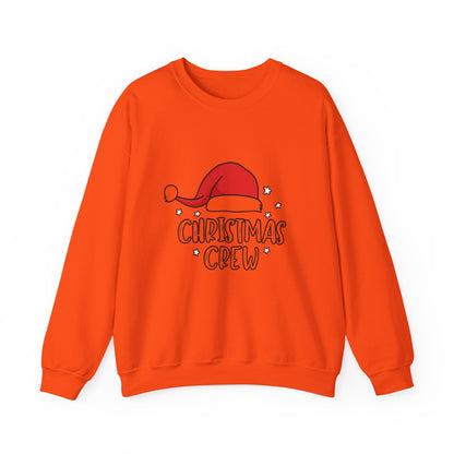 Unisex Heavy Blend™ mw2049 | Christmas Crew Sweatshirt – Matching Family Holiday Pullover, Festive Santa Hat Crewneck Outfit