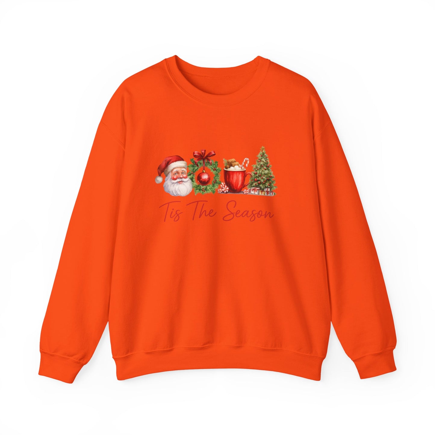 Unisex Heavy Blend™ mw2007 | Tis The Season Christmas Sweatshirt – Festive Santa & Holiday Crewneck | Cozy Unisex Winter Gift