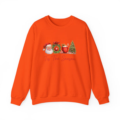 Unisex Heavy Blend™ mw2007 | Tis The Season Christmas Sweatshirt – Festive Santa & Holiday Crewneck | Cozy Unisex Winter Gift