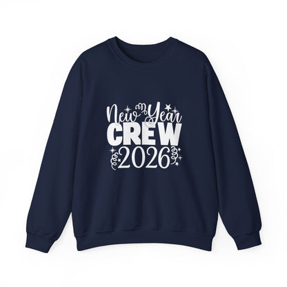 Unisex Heavy Blend™ mw2033 | New Year Crew Sweatshirt – Matching Family Party Outfit | Festive Unisex New Year’s Eve Gift