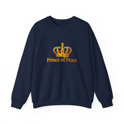 Unisex Heavy Blend™ mw2120 | Prince of Peace Christian Christmas Sweatshirt – Faith Based Holiday Crewneck, Religious Xmas Gift