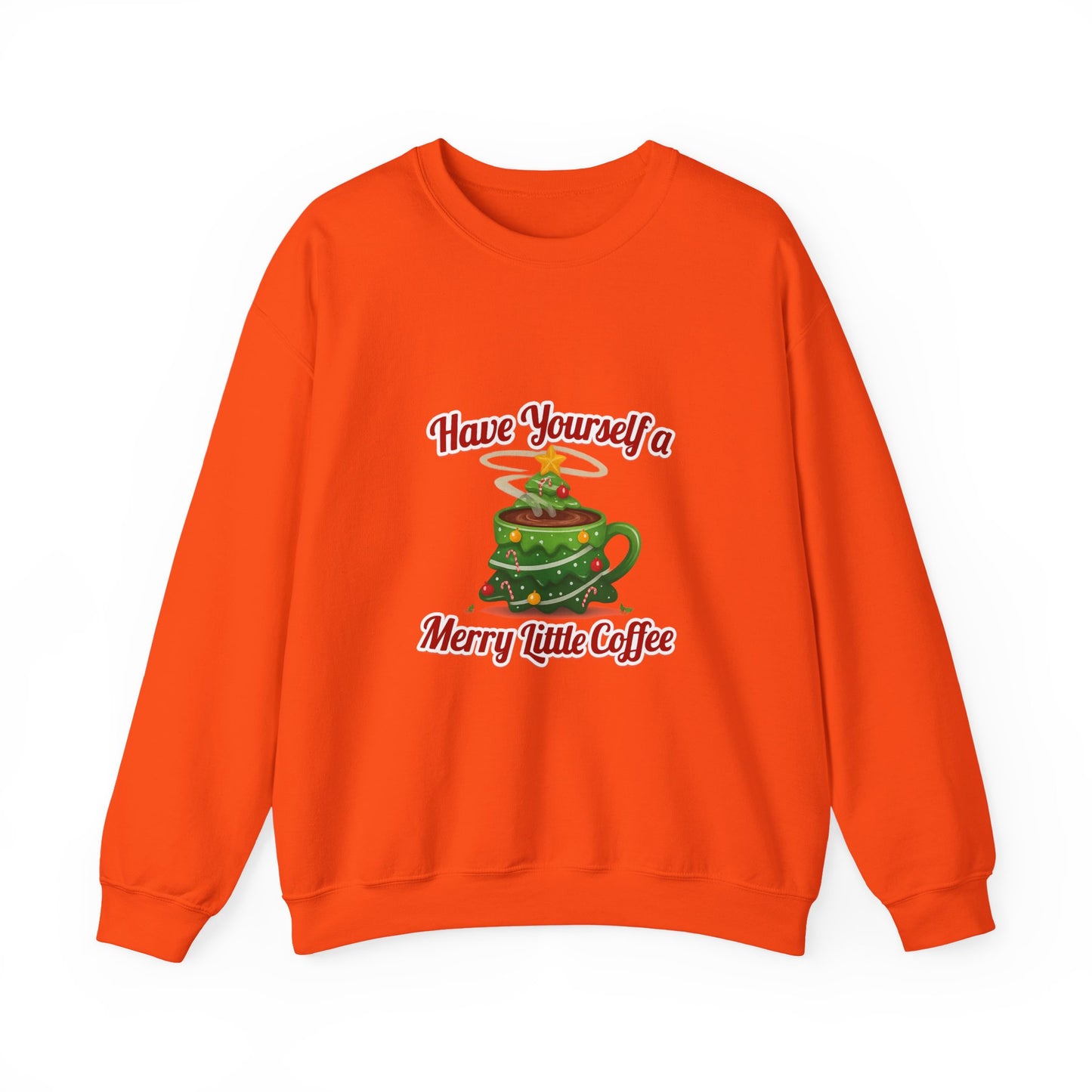 Unisex Heavy Blend™ mw2131 | Have Yourself a Merry Little Coffee Christmas Sweatshirt – Funny Holiday Coffee Lover Crewneck, Festive Xmas Gift