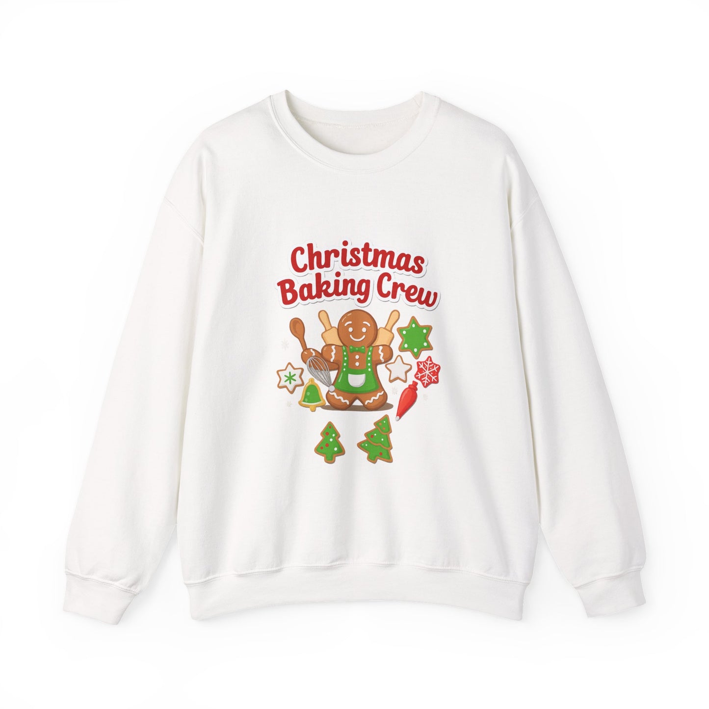 Unisex Heavy Blend™ mw2086 | Christmas Baking Crew Sweatshirt – Cute Gingerbread Cookie Holiday Pullover for Bakers & Family