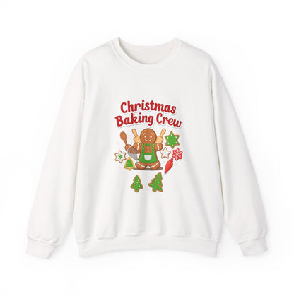 Unisex Heavy Blend™ mw2086 | Christmas Baking Crew Sweatshirt – Cute Gingerbread Cookie Holiday Pullover for Bakers & Family