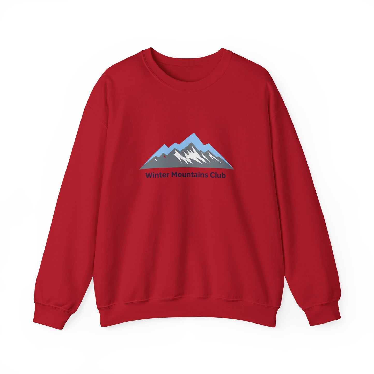 Unisex Heavy Blend™ mw2069 | Winter Mountains Club Sweatshirt – Outdoors Hiking Adventure Crewneck, Cozy Winter Pullover Sweater