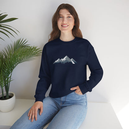 Unisex Heavy Blend™ mw2070 | Winter Mountains Club Sweatshirt – Outdoors Hiking Adventure Crewneck, Cozy Winter Pullover Sweater