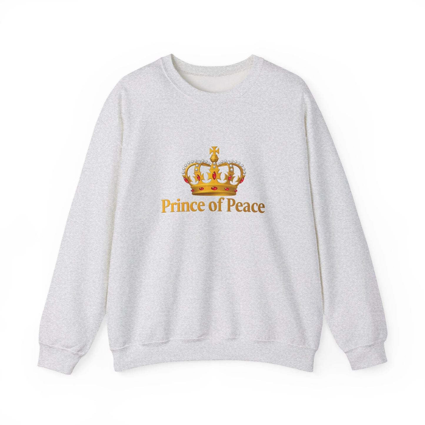 Unisex Heavy Blend™ mw2120 | Prince of Peace Christian Christmas Sweatshirt – Faith Based Holiday Crewneck, Religious Xmas Gift