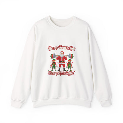 Unisex Heavy Blend™ mw2130 | Santa’s Gym Squad Christmas Sweatshirt – Funny Workout Holiday Crewneck, Festive Fitness Xmas Gift