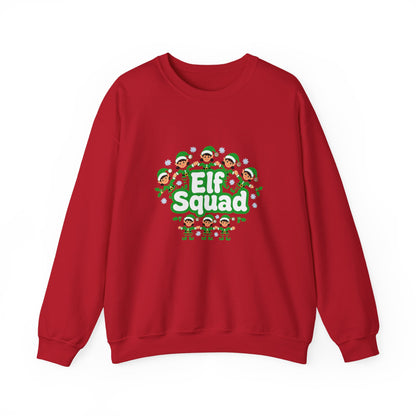 Unisex Heavy Blend™ mw2079 | Elf Squad Christmas Sweatshirt – Funny Matching Family Elf Crewneck, Cute Holiday Pullover Sweater