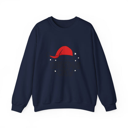 Unisex Heavy Blend™ mw2049 | Christmas Crew Sweatshirt – Matching Family Holiday Pullover, Festive Santa Hat Crewneck Outfit