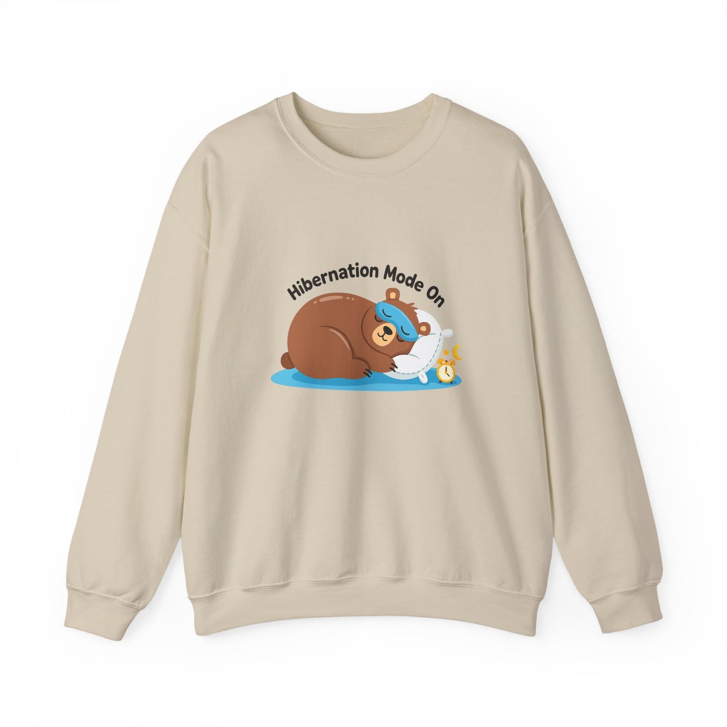 Unisex Heavy Blend™ mw2082 | Hibernation Mode On Bear Sweatshirt – Cozy Winter Sleepy Animal Pullover, Cute Lazy Day Sweater Gift