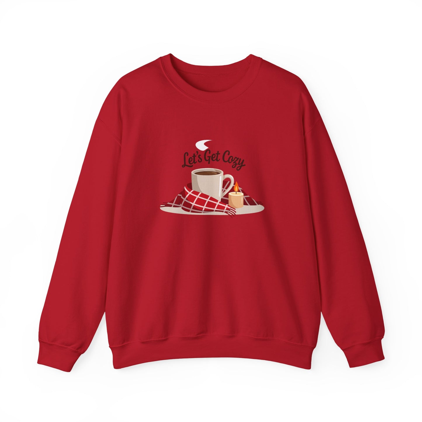 Unisex Heavy Blend™ mw2119 | Let’s Get Cozy Sweatshirt – Warm Winter Coffee Crewneck, Cute Cozy Holiday Gift for Her