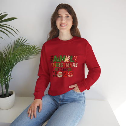Unisex Heavy Blend™ mw2022 | Family Christmas Crew Sweatshirt – Matching Holiday Pajama Party Shirt | Custom Unisex Winter Gift