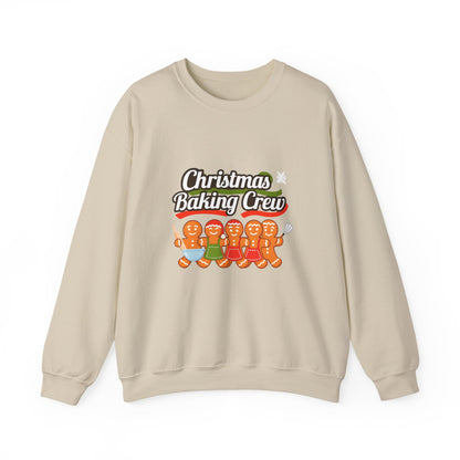 Unisex Heavy Blend™ mw2092 | Christmas Baking Crew Sweatshirt – Gingerbread Cookie Lovers Holiday Pullover, Fun Family Matching Christmas Outfit