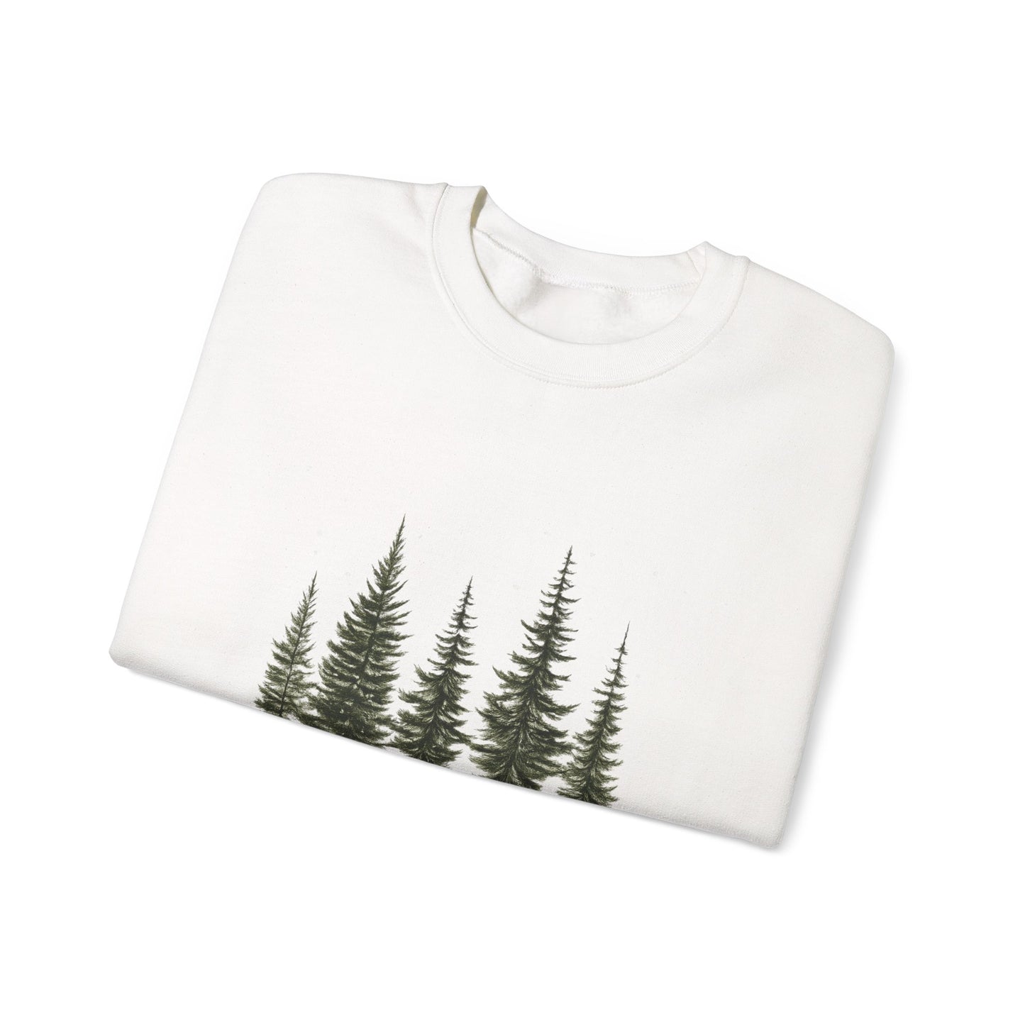 Unisex Heavy Blend™ mw2039 | Winter Wonderland Sweatshirt – Cozy Pine Tree Forest Crewneck | Aesthetic Holiday Winter Pullover