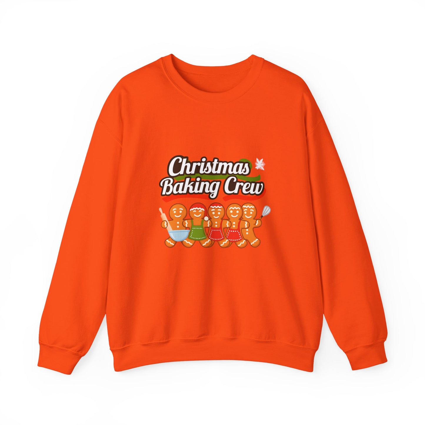 Unisex Heavy Blend™ mw2092 | Christmas Baking Crew Sweatshirt – Gingerbread Cookie Lovers Holiday Pullover, Fun Family Matching Christmas Outfit
