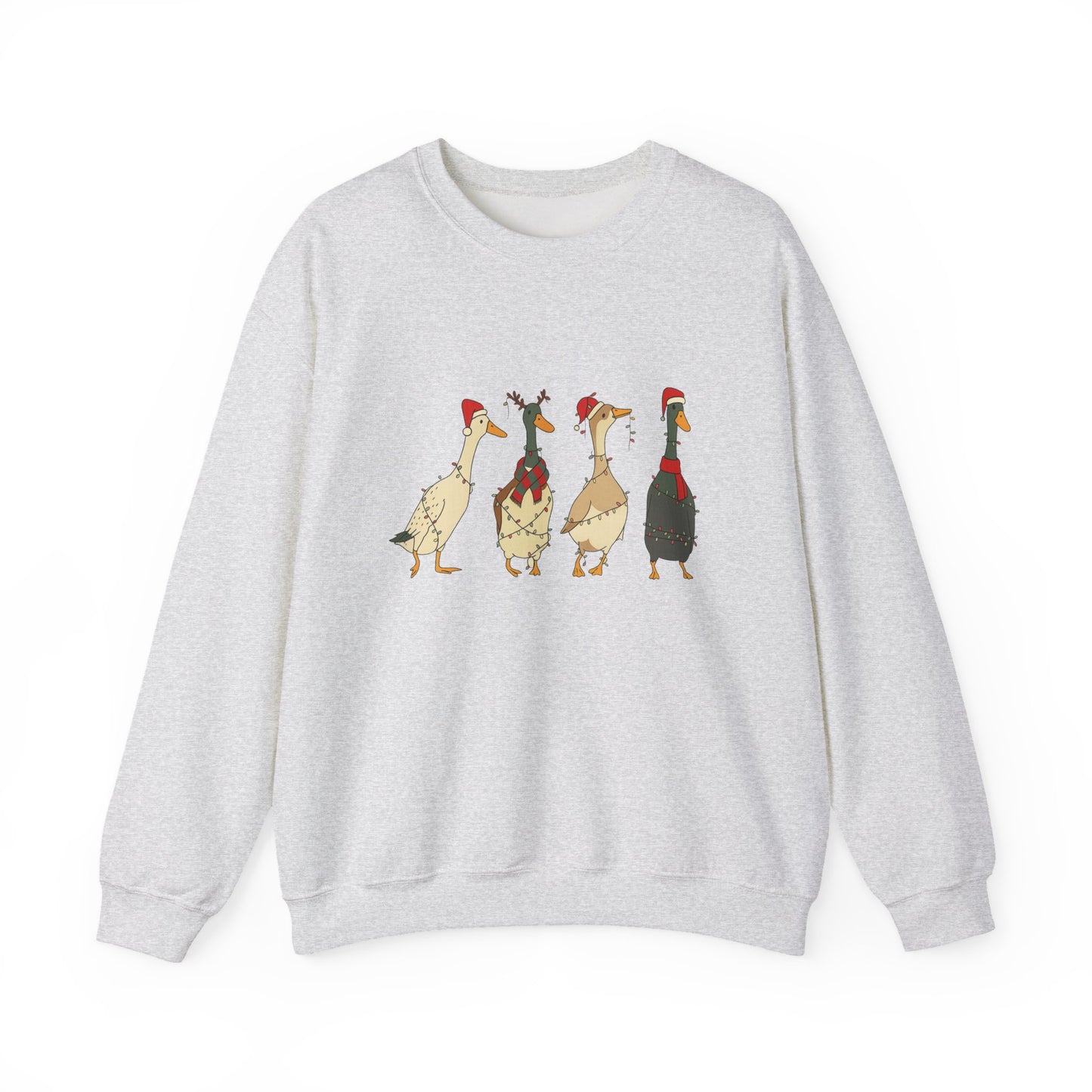 Unisex Heavy Blend™ mw2026 | Funny Christmas Goose Sweatshirt – Holiday Farm Animal Crewneck | Cute Unisex Winter Gift