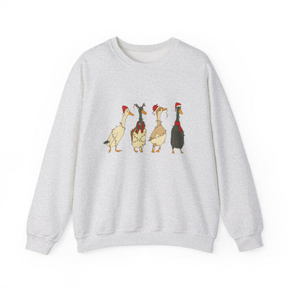 Unisex Heavy Blend™ mw2026 | Funny Christmas Goose Sweatshirt – Holiday Farm Animal Crewneck | Cute Unisex Winter Gift