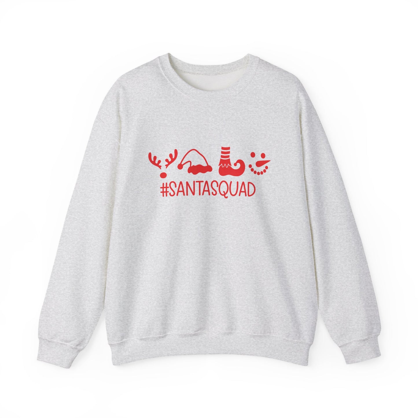 Unisex Heavy Blend™ mw2047 | SantaSquad Christmas Sweatshirt – Funny Holiday Crewneck, Matching Family Group Pullover Outfi