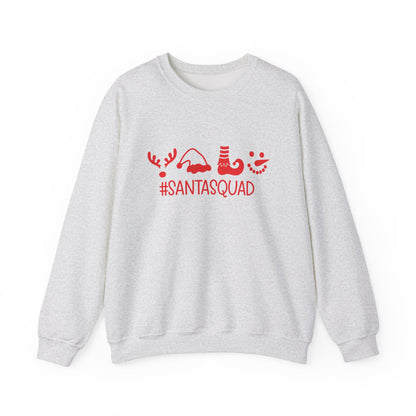 Unisex Heavy Blend™ mw2047 | SantaSquad Christmas Sweatshirt – Funny Holiday Crewneck, Matching Family Group Pullover Outfi