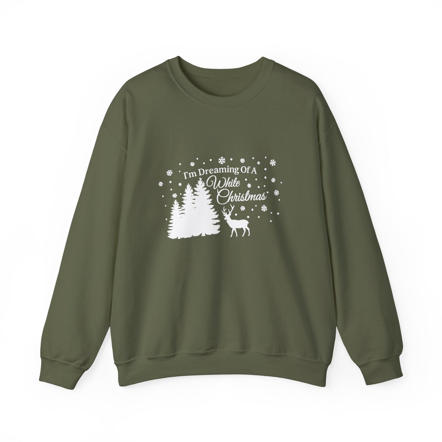 Unisex Heavy Blend™ mw2025 | I’m Dreaming of a White Christmas Sweatshirt – Snowflake Winter Holiday Crewneck | Cozy Unisex Gift