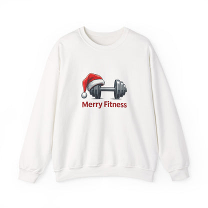 Unisex Heavy Blend™ mw2142 | Merry Fitness Christmas Sweatshirt – Funny Holiday Gym Workout Crewneck, Xmas Gift for Fitness Lovers