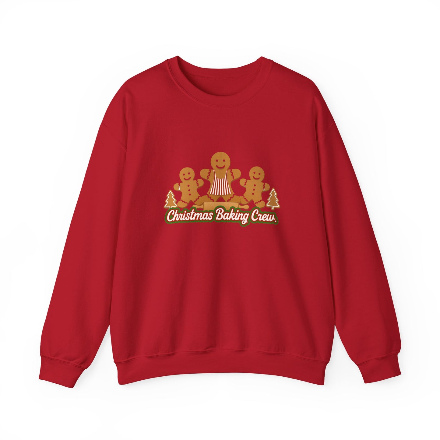 Unisex Heavy Blend™ mw2090 | Christmas Baking Crew Sweatshirt – Cute Gingerbread Family Holiday Pullover, Matching Christmas Outfit