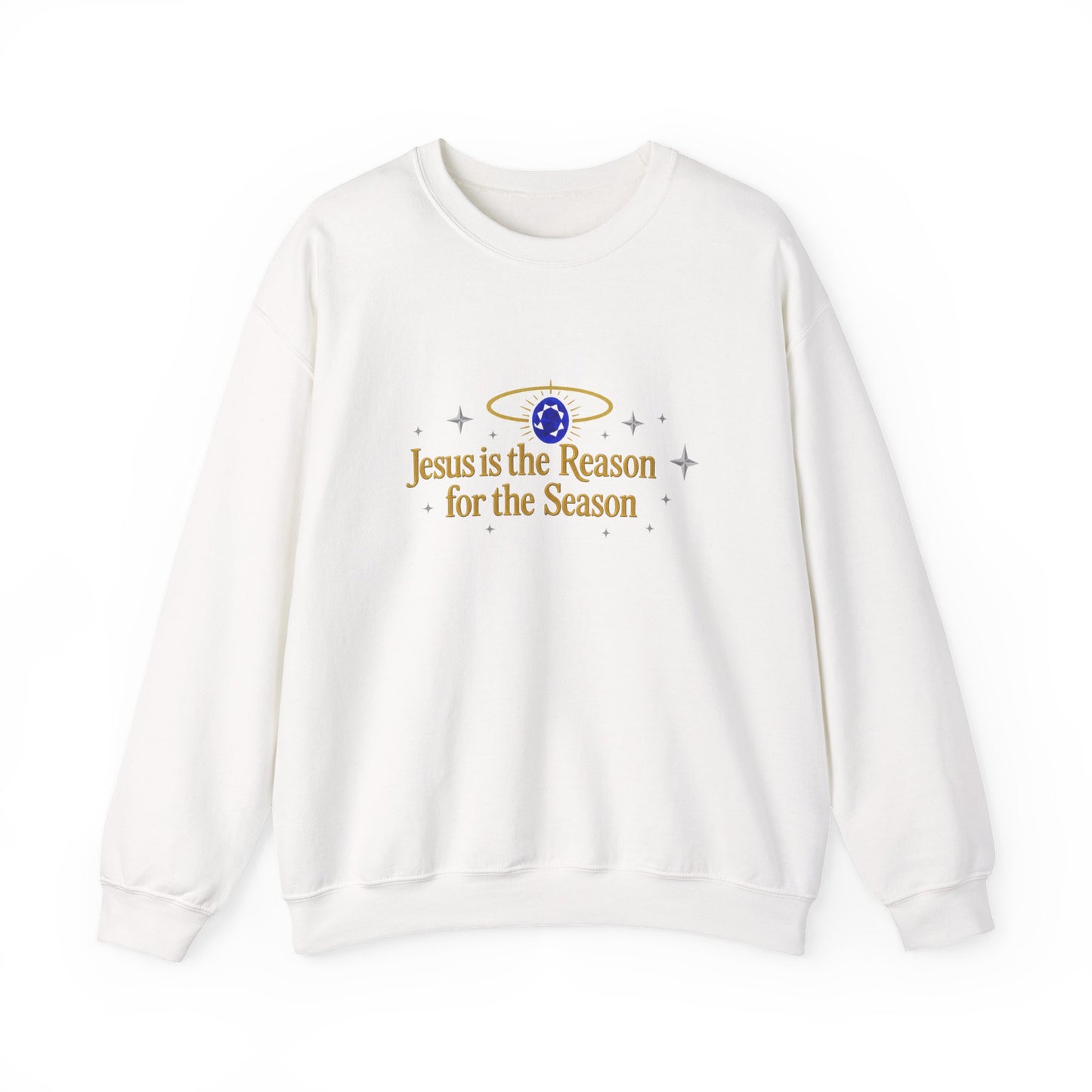 Unisex Heavy Blend™ mw2075 | Jesus Is the Reason for the Season Sweatshirt – Christian Christmas Religious Crewneck, Faith Holiday Pullover