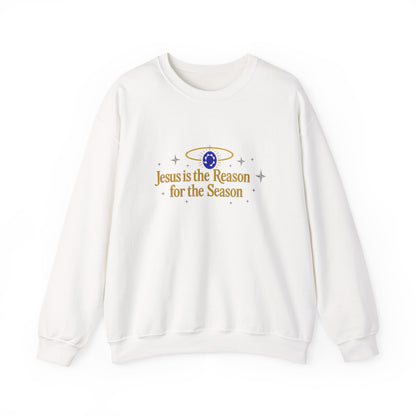 Unisex Heavy Blend™ mw2075 | Jesus Is the Reason for the Season Sweatshirt – Christian Christmas Religious Crewneck, Faith Holiday Pullover