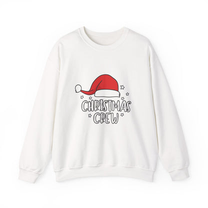 Unisex Heavy Blend™ mw2049 | Christmas Crew Sweatshirt – Matching Family Holiday Pullover, Festive Santa Hat Crewneck Outfit
