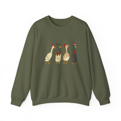 Unisex Heavy Blend™ mw2026 | Funny Christmas Goose Sweatshirt – Holiday Farm Animal Crewneck | Cute Unisex Winter Gift