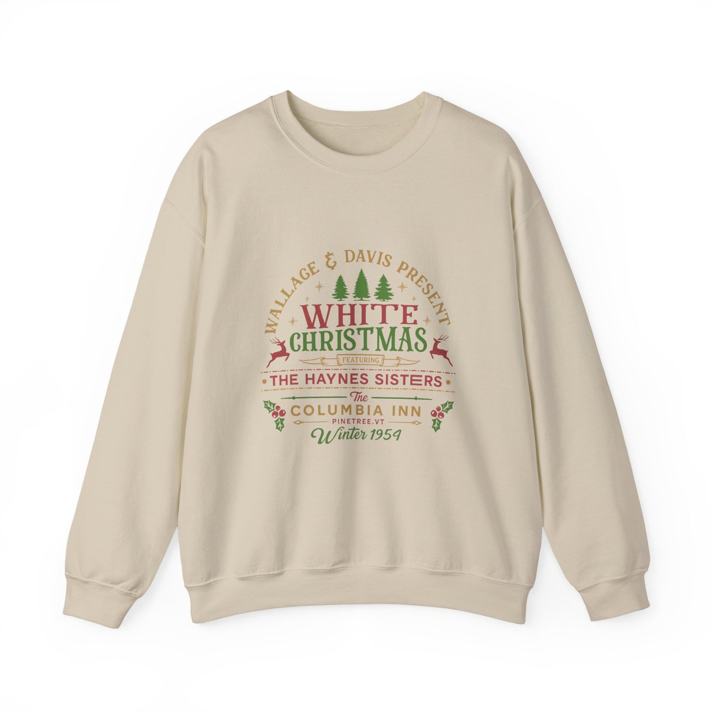 Unisex Heavy Blend™ mw2048 | White Christmas Movie Sweatshirt – Vintage Holiday Crewneck, Retro 1954 Musical Pullover, Classic Christmas Sweater
