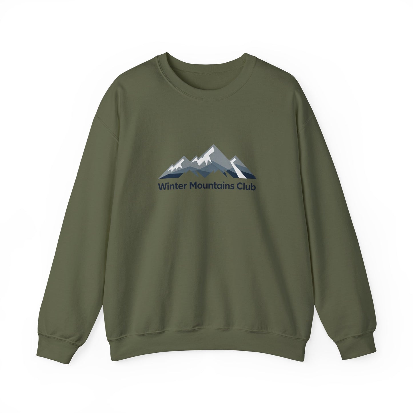 Unisex Heavy Blend™ mw2070 | Winter Mountains Club Sweatshirt – Outdoors Hiking Adventure Crewneck, Cozy Winter Pullover Sweater