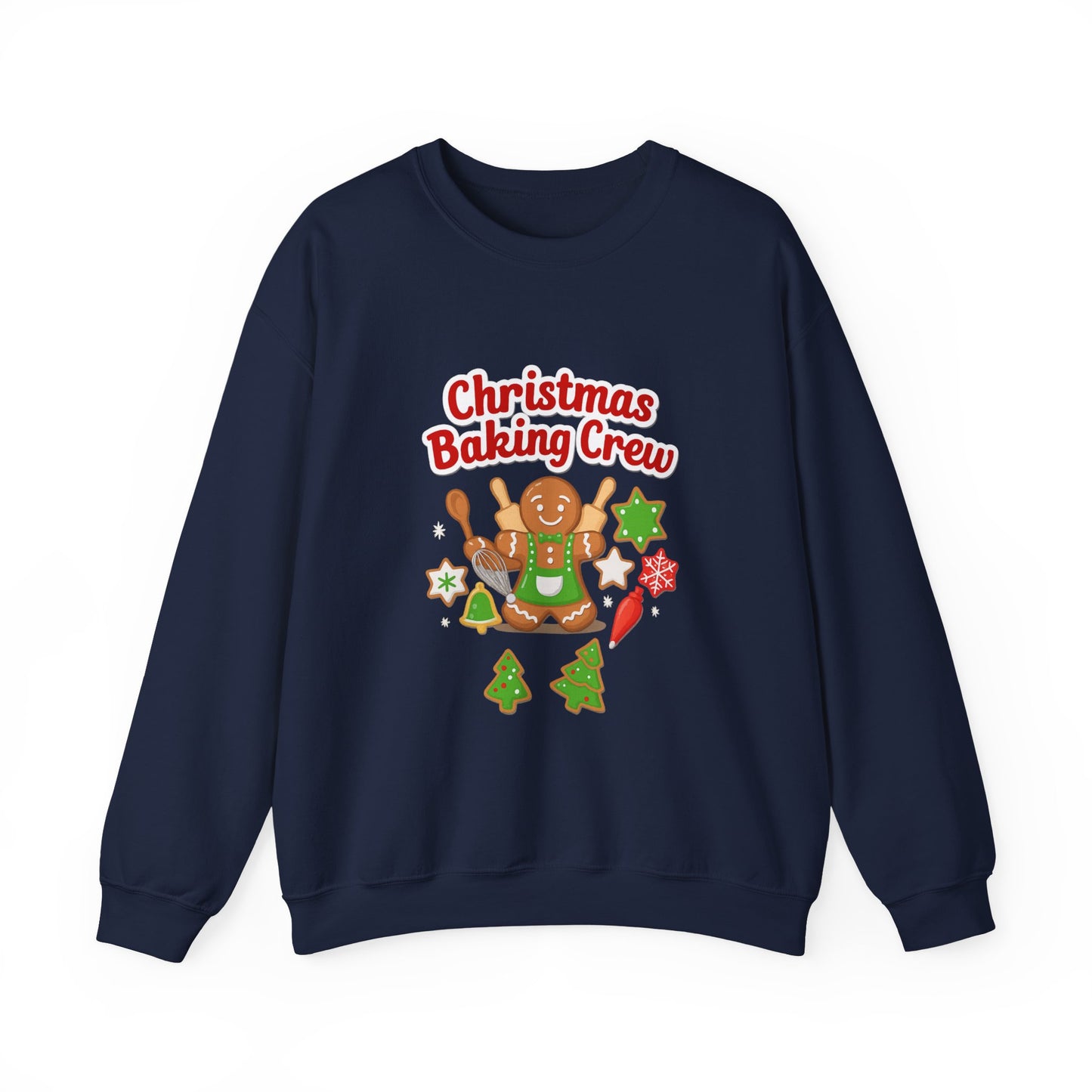 Unisex Heavy Blend™ mw2086 | Christmas Baking Crew Sweatshirt – Cute Gingerbread Cookie Holiday Pullover for Bakers & Family