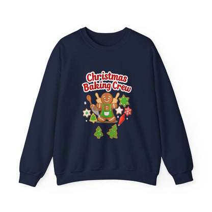 Unisex Heavy Blend™ mw2086 | Christmas Baking Crew Sweatshirt – Cute Gingerbread Cookie Holiday Pullover for Bakers & Family