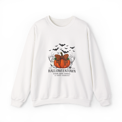 Unisex Heavy Blend™ Halloweentown Sweatshirt | Halloween Pumpkin Ghost Bat Sweater | Spooky Season Crewneck Fall Outfit | mw1002