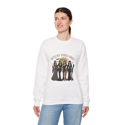 Unisex Heavy Blend™ Witchy Vibes Only Sweatshirt – Spooky Season Witches Crewneck | mw1014
