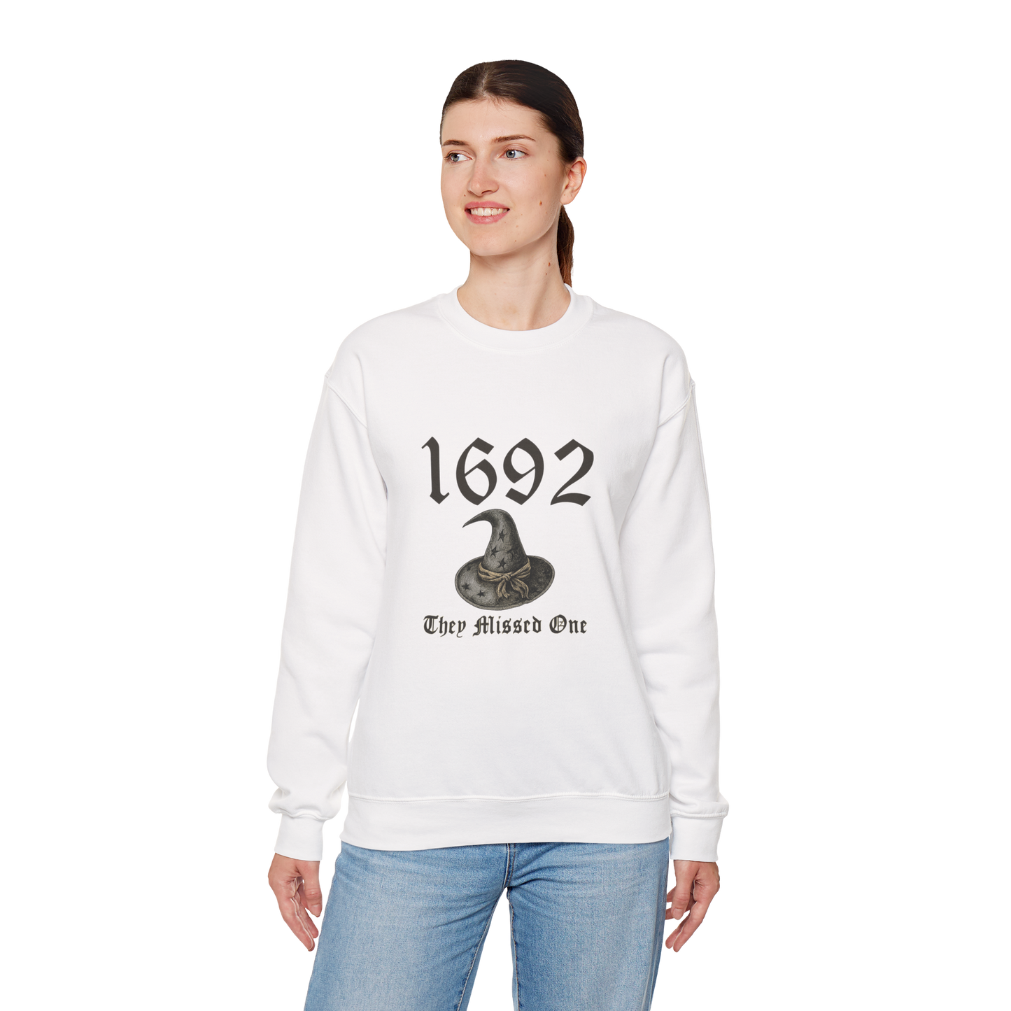 Unisex Heavy Blend™ Witchy Salem 1692 Sweatshirt – Gothic Spooky Vibes Crewneck | mw1018